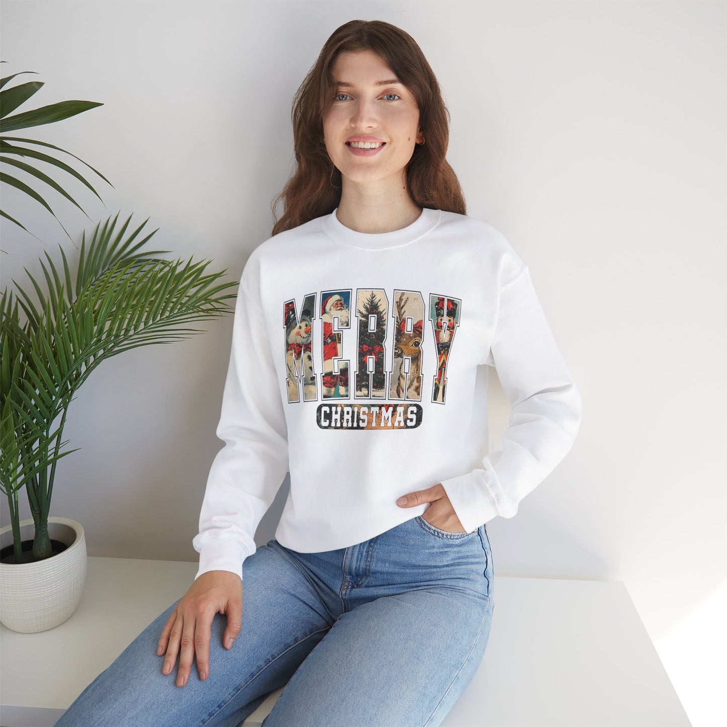 Retro Merry Christmas  Sweatshirt