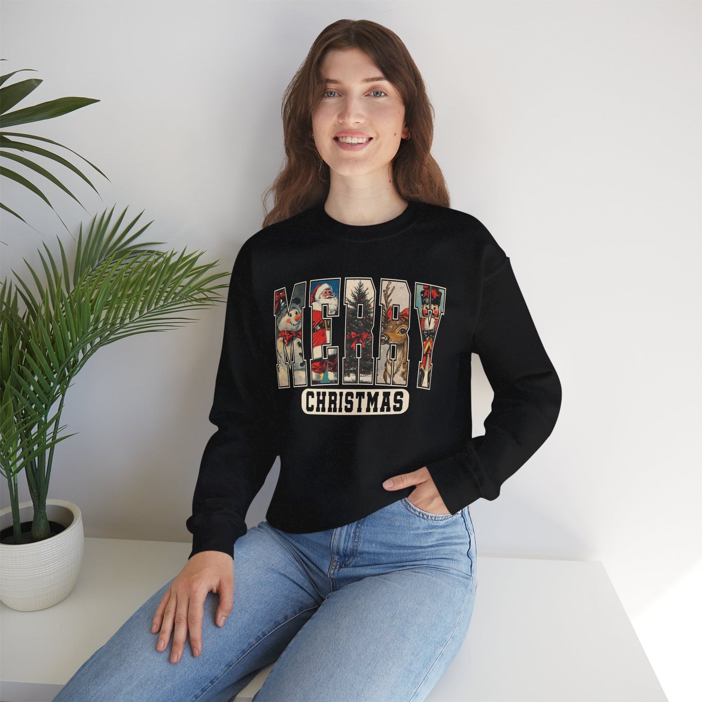 Retro Merry Christmas Unisex Sweatshirt