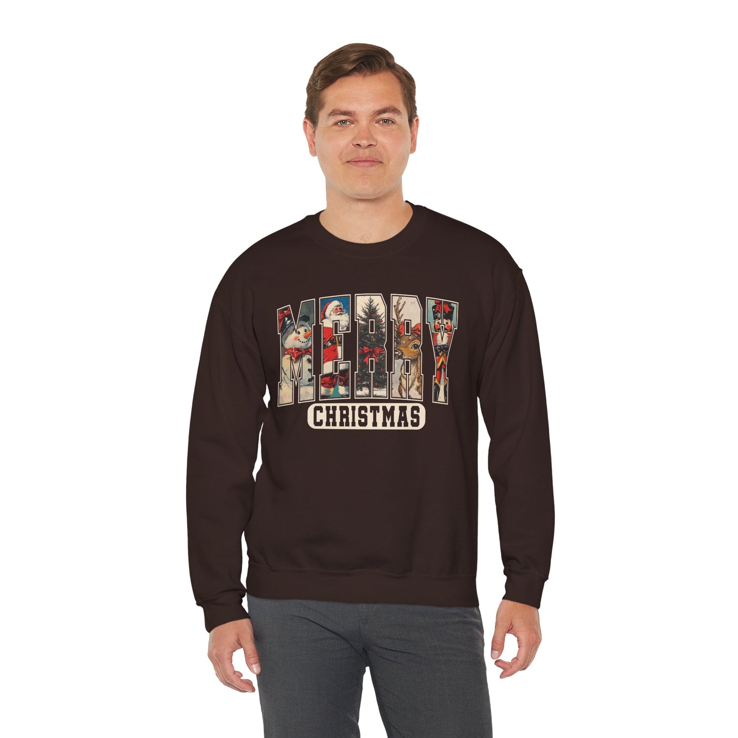 Retro Merry Christmas Unisex  Sweatshirt